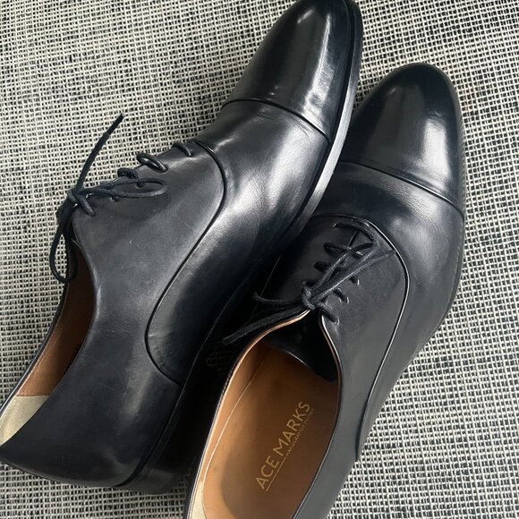 Ace Marks Black Cap Toe Oxford main image 8